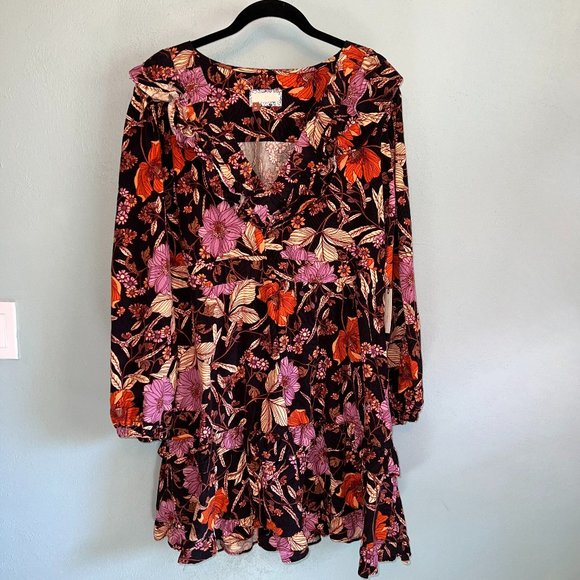 Pilcro Tiered Corduroy Dress, NWT, SZ XL - Picture 3 of 7